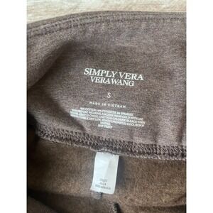 SIMPLY VERA VERA WANG brown womens leggings size small (Flaws)